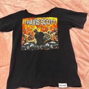 Diamond Supply Co. Black Tee with Red Logo